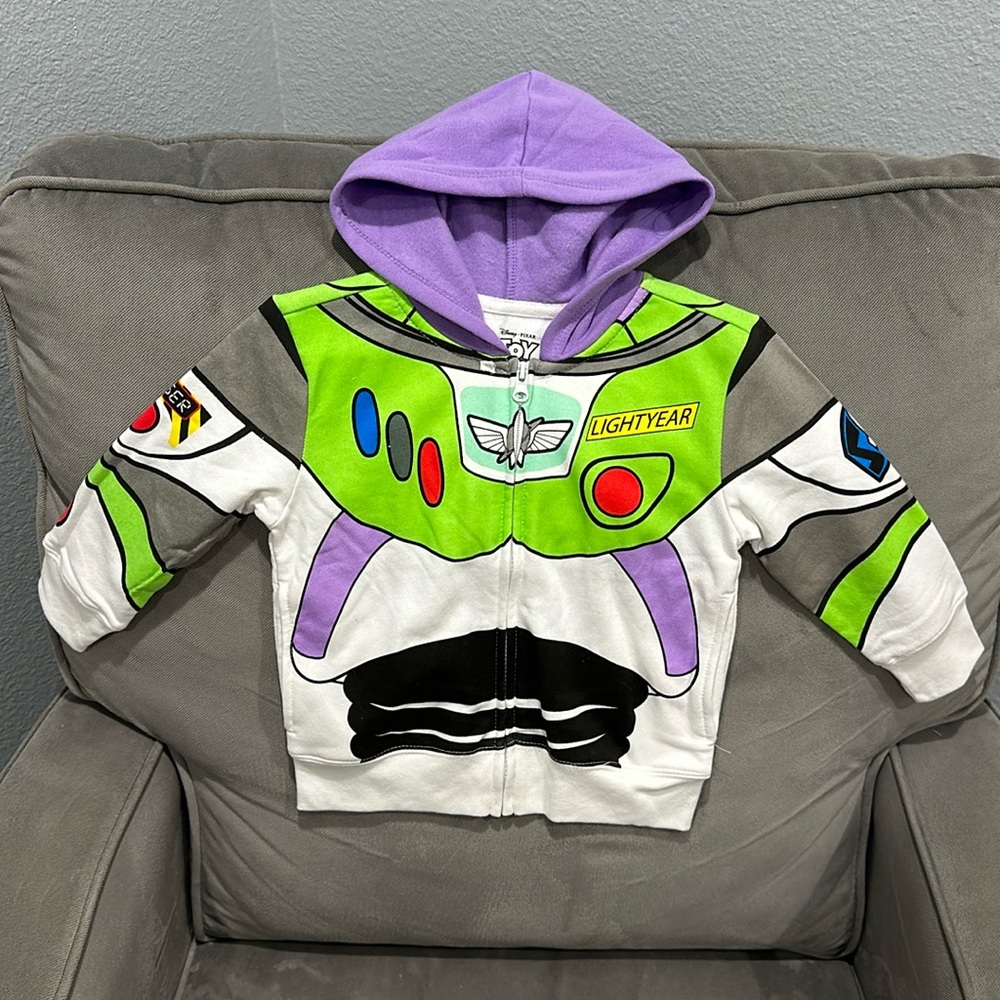 Disney buzz light year zip up hoodie for toddler